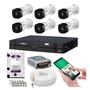 Imagem de Kit 6 Câmeras 1120b Intelbras Dvr 8 Canais Com Hd Purple 1TB Western Digital