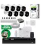 Imagem de Kit 6 Câmeras Com Dvr 8ch Hd 1tb E Alarme Amt 8000 Intelbras