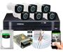 Imagem de Kit 6 Câmeras de Segurança HD Dvr 8 Ch Intelbras