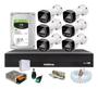 Imagem de Kit 6 Cameras de Segurança Intelbras 1120 Full Color Dvr 8 Canais C/ Hd 1tb