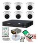 Imagem de Kit 6 Câmeras Dome Intelbras 1120d Dvr 8 Canais Com Hd