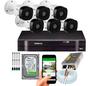 Imagem de Kit 6 Câmeras Intelbras 1120b Dvr Mhdx 8 Canais