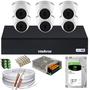 Imagem de Kit 6 Câmeras Intelbras 1220d mic Dvr 3008 Canais Audio Microfone hd 2tb