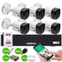 Imagem de Kit 6 Câmeras Intelbras VHC 1120 B HD 720p Visão Noturna 20m Resistente à Chuva IP66 + Gravador Digital de vídeo Intelbras MHDX 1108-C + HD 2TB