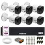 Imagem de Kit 6 Câmeras Intelbras VHC 1120 B HD 720p Visão Noturna 20m Resistente à Chuva IP66 + Gravador Digital de vídeo Intelbras MHDX 1108-C + HD 2TB