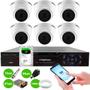 Imagem de Kit 6 Câmeras Intelbras VHD 1120 D G7 HD 720p Dome Lente 2.8mm Visão Noturna 20M + Dvr Tudo Forte TFHDX 3308 Full HD 8 Canais + HD 2TB BarraCuda