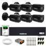 Imagem de Kit 6 Câmeras Intelbras VHD 1230 B Full HD 1080p Bullet Black G7 Visão Noturna 30m IP67 + DVR Intelbras MHDX 3108-C 8 Canais + HD 2TB BarraCuda