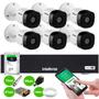 Imagem de Kit 6 Câmeras Intelbras VHD 1230 B Full HD 1080p Bullet Visão Noturna de 30 metros IP67 + DVR Intelbras MHDX 3108-C 8 Canais + HD SkyHawk 2TB