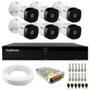 Imagem de Kit 6 Câmeras Intelbras VHD 1230 B Full HD 1080p Bullet Visão Noturna de 30 metros IP67 + Dvr Tudo Forte TFHDX 3308 8 Canais Com App Xmeye