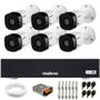 Imagem de Kit 6 Câmeras Intelbras VHL 1120 B HDCVI Lite HD 720p Lente 3.6mm Visão Noturna 20m IP66 + Dvr Intelbras MHDX 1108-C 8 Canais