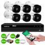 Imagem de Kit 6 Câmeras Intelbras VHL 1220 B Full HD 1080p HDCVI Visão Noturna 20m Resistente a Chuva IP66 + DVR Intelbras MHDX 1108 Multi HD de 8 Canais