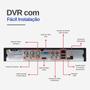 Imagem de Kit 6 Câmeras Robô IP Wifi HD 720p Sem Fio Com áudio e Visão Noturna Tudo Forte + DVR Gravador de Vídeo Tudo Forte TFHDX 3304 4 Canais