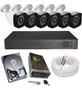 Imagem de Kit 6 Cameras Segurança  Dvr 8 Ch Full HD Hd 1TB