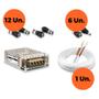 Imagem de Kit 6 Câmeras Segurança Intelbras Full Hd 1080p Com Dvr Mhdx 1208 1080p Com HD 2TB Purple Completo