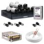 Imagem de Kit 6 Câmeras Segurança Intelbras Hd 720p Com Dvr Mhdx 1008-c Full Hd L Com HD 1TB Purple Completo
