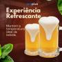 Imagem de Kit 6 Caneca Chopp 380ml Copo Cerveja Alça Reforçada Canelada Churrasco Para Servir Resistente Quedas