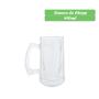 Imagem de Kit 6 Caneca De Vidro 400ml Robusta Alça Cerveja Chopp Bebidas Temperatura Ideal Zero Grau Freezer Transparente