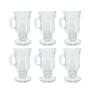 Imagem de Kit 6 Caneca Tradicional Clássica Para Irish Coffee Café Chocolate Quente Cappuccino Taça Transparente 230ml