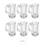 Imagem de Kit 6 Canecas 380ml Zero Grau Cerveja Chopp Vidro Resistente