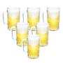 Imagem de Kit 6 Canecas De Chopp Cerveja De Vidro Grosso 370Ml