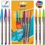 Imagem de Kit 6 Caneta Bic Fashion Intensa Colorida 1.6mm Ponta Grossa