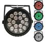 Imagem de Kit 6 Canhao Refletor 12 Leds 18w Rgbw + Uv Bivolt Com Cabo AC