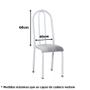 Imagem de Kit 6 Capas de Cadeira + Toalha de Mesa 2,20 x 1,40 Encosto Tubular Cozinha Sala de Jantar