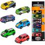 Imagem de Kit 6 Carrinhos De Ferro Miniatura Com Fricção Dm Collection - Dm Toys