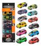 Imagem de Kit 6 Carrinhos De Fricção Metal Racing Estilo Hot Wheels