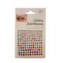 Imagem de Kit 6 cartelas Adesivo Strass Colorido Nail Art Make Facial