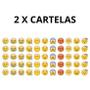 Imagem de Kit 6 cartelas com 310 adesivos emoji