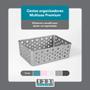 Imagem de Kit 6 Cestos Organizadores Multiuso Decorativo Premium Cinza