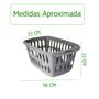 Imagem de Kit 6 Cestos Organizadores Para Roupas 21 Litros Telhado
