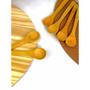 Imagem de Kit 6 colheres de sobremesa bambu modelo básico
