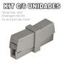Imagem de Kit 6 Conector Wago Emenda 2 Fios Mod. 224-201
