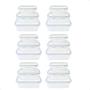 Imagem de Kit 6 Conjunto 3 potes Herméticos retangular 300/600/1040ML