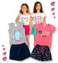 Imagem de Kit 6 Conjunto Infantil Feminino Roupa de Verão Menina