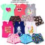 Imagem de Kit 6 Conjunto Infantil Feminino Roupa de Verão Menina