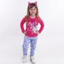 Imagem de Kit 6 Conjuntos Infantil Menina Blusas Meia Estação Calça Moletinho Estampadas