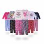 Imagem de Kit 6 Conjuntos Infantil Menina Blusas Meia Estação Calça Moletinho Estampadas