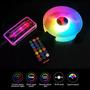 Imagem de Kit 6 Coolers RGB 120mm Fan para Gabinete CPU PC Gamer Desktop Com Controle Remoto e Controladora