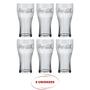 Imagem de Kit 6 Copos Coca Cola Transparente 470ml Nadir