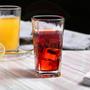 Imagem de Kit 6 Copos de Vidro 320ML 3 Transparente e 3 Cinza Drink Suco