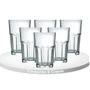 Imagem de Kit 6 Copos de Vidro 350ML Transparente e Resistente