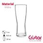 Imagem de Kit 6 Copos de Vidro Para Cerveja Chopp 391ml Milan Cristar Para Barzinho, Restaurante, Pub