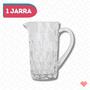 Imagem de Kit 6 Copos Diamante 370ML E 1 Jarra Vidro Grosso 1 L Resistente 