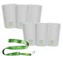 Imagem de Kit 6 Copos Eco Branco Com Cordão Green Cups 200 Ml