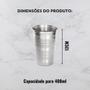 Imagem de Kit 6 Copos Inox 400Ml - Ad