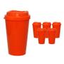 Imagem de Kit 6 Copos Mug Alaranjado 320Ml Plástico Premium