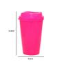 Imagem de Kit 6 Copos Mug Rosa Neon 320Ml Plástico Premium